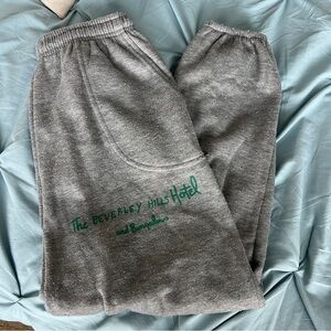 Beverly Hills hotel gray sweats